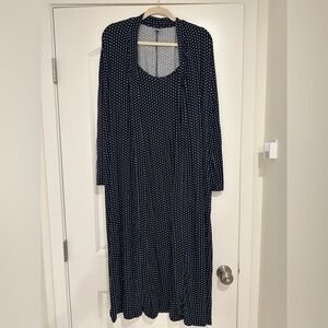 Old Navy Black and White Polka Dot Pajama Set